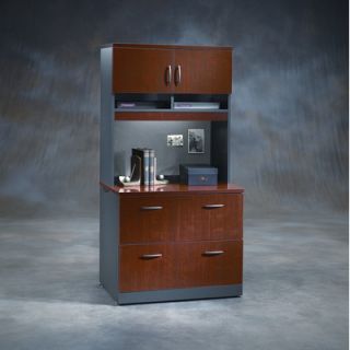 Sauder Via Lateral File Cabinet with Hutch