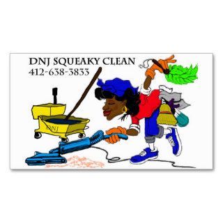 Cleaning lady business cards