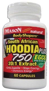 Mason Vitamins South African Hoodia 750 Plus EGCG  from Green Tea 201 Extract Capsules, 60 Count Bottle Health & Personal Care