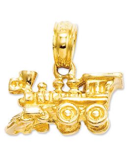 14k Gold Charm, 3D Train Charm   Jewelry & Watches