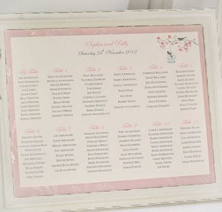 printable wedding table seating plan by beautiful day