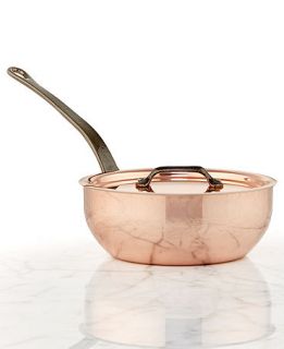 Mauviel Copper 1.7 Qt. Covered Splayed Saute Pan   Cookware   Kitchen