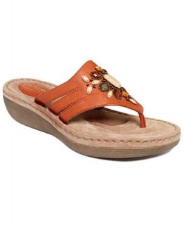 Clarks Womens Amaya Yarrow Embellished Wedge Sandals   Shoes