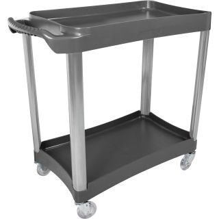Arcan Two-Tiered Service Cart — 350-Lb. Capacity, Model# ASC-8200P