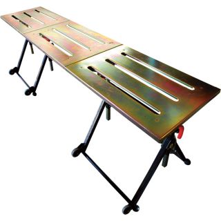 Strong Hand Tools Nomad Extended Table and Tools Kit — 90in.L x 20in.W x 32in.H  Welding Screens   Tables