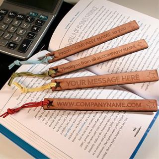 personalised bookmark corporate gift by scamp