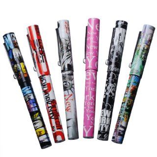 6X Various Unique Designs Ultimate Collectible New York City Ballpoint Pen NYC Gift Pen NY Souvenir Pens   Pack of 6  Ballpoint Stick Pens 