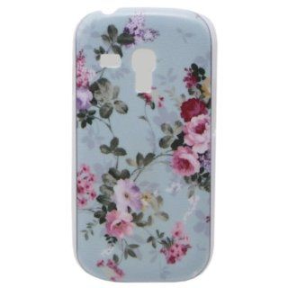 Early Shop Vogue Style Color Flowers Leaf Mark Hard Back Case for Samsung Galaxy S3 mini i8190 Cell Phones & Accessories