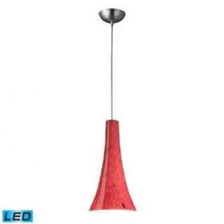 Elk Lighting 140 1fr led Tromba Collection Pendant In Satin Nickel (Led)   Ceiling Pendant Fixtures  