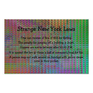 strange new york laws poster