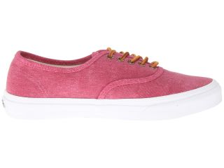 Vans Authentic™ Slim (Washed Canvas) Persian Red/True White