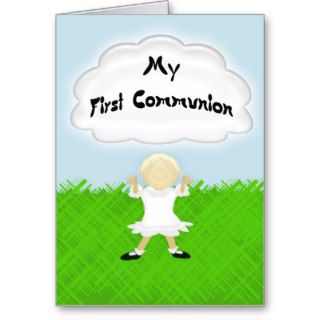My First Communion   Greeting Cards
