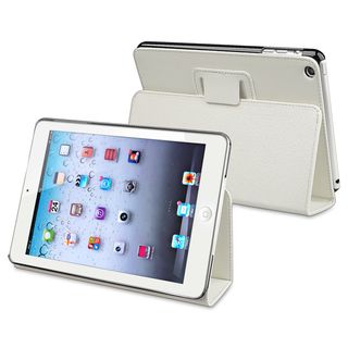 BasAcc White Leather Case Stand for Apple iPad Mini 1/ 2 Retina Display BasAcc iPad Accessories