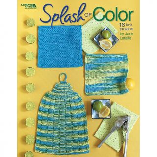 Leisure Arts Splash Of Color Dishcloth Sets To Knit Book