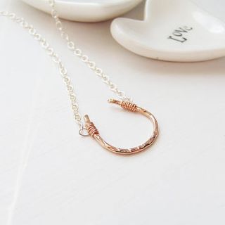 lucky horseshoe necklace by evy designs