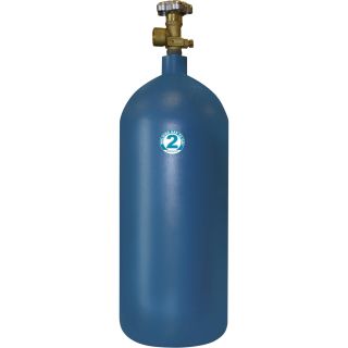 Ready-To-Fill #2 Argon Welding Gas Cylinder - 40-Cubic Ft. Capacity  Gas Cylinders   Caddies