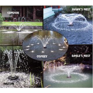 Kasco Aerating Fountain without Lights — 1/4 HP, 50-Ft. Cord Model# 1400JF050  Decorative Fountains