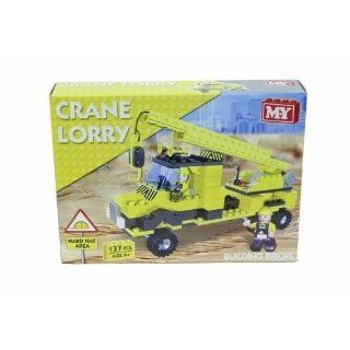 My Crane And Lorry Building Bricks Set 137pc Toys & Games
