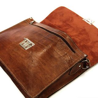 executive leather briefcase by 3b leather goods