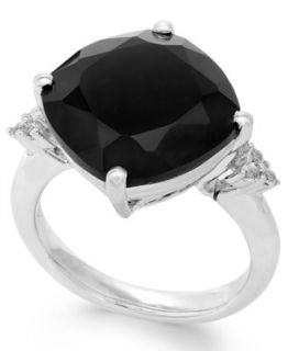 Sterling Silver Ring, Black Onyx Ring (32 1/2 ct. t.w.)   Rings   Jewelry & Watches