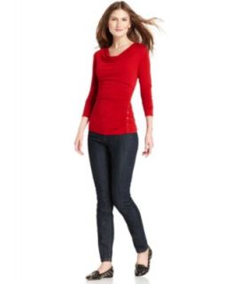 MICHAEL Michael Kors Status Print Top & Skinny Jeans   Women