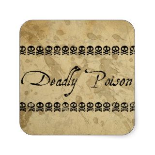 Deadly Poison Stickers (square)