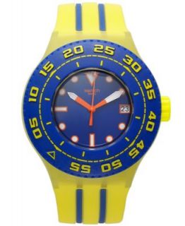 Swatch Watch, Unisex Swiss Chlorofish White Silicone Strap 44mm SUUK100   Watches   Jewelry & Watches