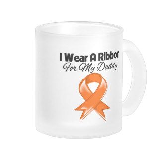 Daddy  I Wear Orange Ribbon Stylish Coffee Mugs