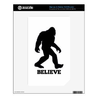 Bigfoot BELIEVE Sasquatch Skin For The NOOK Color