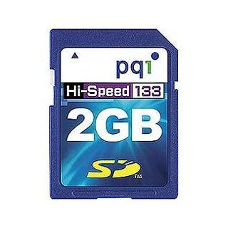 PQI 2GB 2 GB High Speed 133X Secure Digital SD Card Computers & Accessories