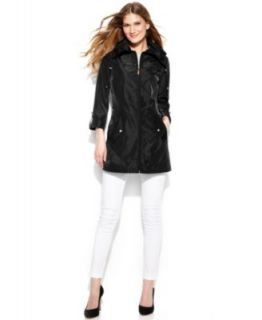 Calvin Klein Hooded Raincoat   Coats   Women