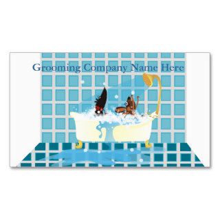 Animal Grooming Appointment Business Cards