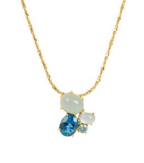 gaia mare aquamarine necklace by glacier jewellery