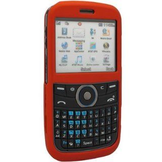 Crystal Hard ORANGE RUBBERIZED Cover Case for PANTECH LINK P7040 (ATT) + Belt CLip [WCB131] Cell Phones & Accessories