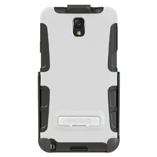 Seidio BD2 HK3SSGT3K GL DILEX Case with Metal Kickstand and Holster Combo for use with Samsung Galaxy Note 3   Glossed White Cell Phones & Accessories