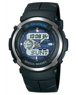 G Shock Watch, Mens Black Resin Strap G300 2AV   Watches   Jewelry & Watches