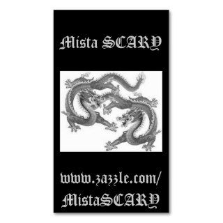 Mista SCARY Chinese Dragons Lucky Profile Card Business Card Templates