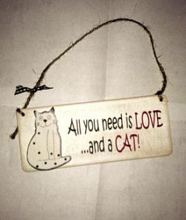 cutest cat wooden sign by maggi wood art signs