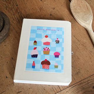 personalised cupcakes notebook by made by ellis