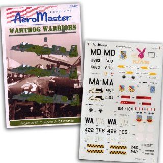 A 10 Warthog Warriors 104, 131 TFS (1/32 decals) Toys & Games