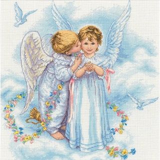 Angel Kisses Counted Cross Stitch Kit