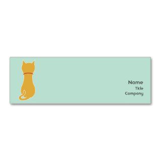 Kitty   Skinny Business Card Template