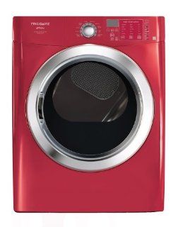Frigidaire FASG7074LR Front Load Steam Gas Dryer, 7.0 Cubic Ft, Classic Red Appliances