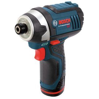 Bosch PS41 2A 12 Volt Max Lithium Ion 1/4 Inch Hex Impact Driver Kit with 2 Batteries, Charger and Case   Power Impact Drivers  