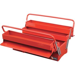 Excel 20in. Cantilever Toolbox, Model# TB122B-RED  Tool Boxes