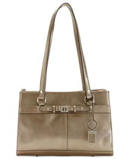 Giani Bernini Handbag, Glazed Triple Entry Satchel   Handbags & Accessories