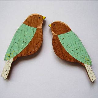 set of two wall birds by anna wiscombe