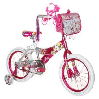 Girls Barbie Bike    Pink/Silver (16)
