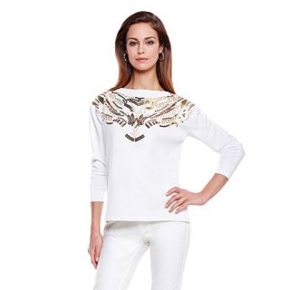 Antthony "Charlotte" Embellished French Terry Top