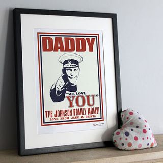 personalised ‘you’ poster print by david foy artworks